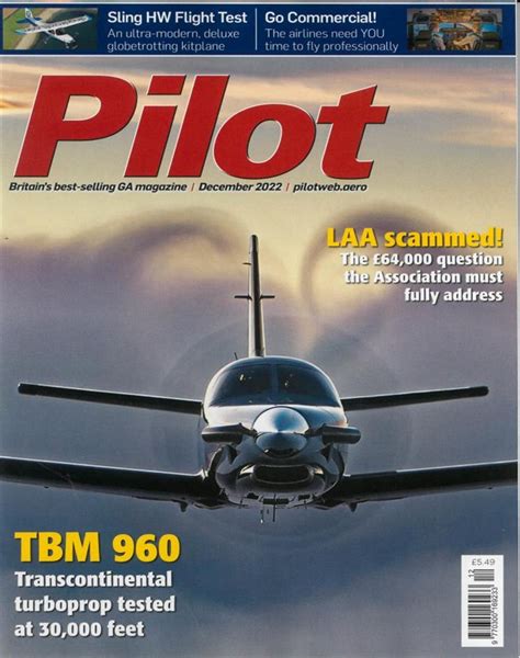 Pilot magazine subscription.  Notification of missing issues must be ma...