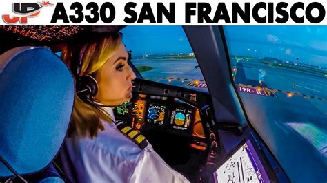 Piloting AIRBUS A330 out of San Francisco - YouTube