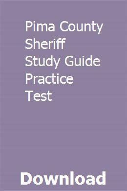 Pima county sheriff study guide practice test. - Lippincott s critical care drug guide.
