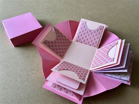 Pin By Helga Ostermeier On Cards Exploding Box Template Pop Up Box Cards Explosion Box