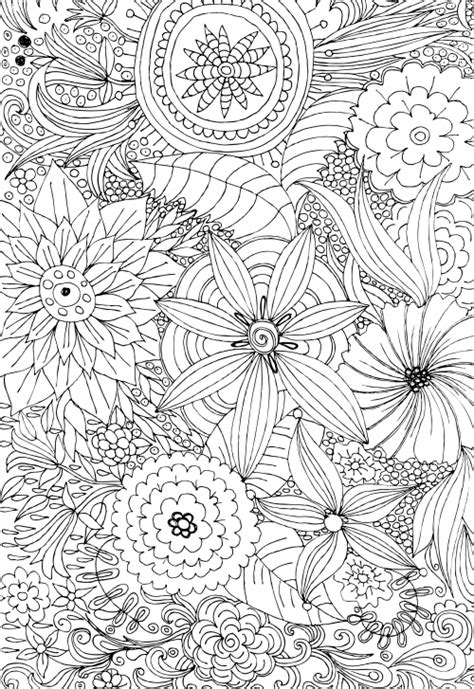 Pin On Advanced Flower Coloring Pages