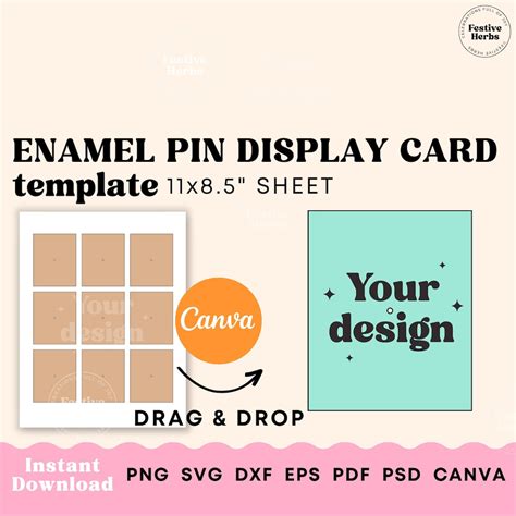 Pin On Card Template
