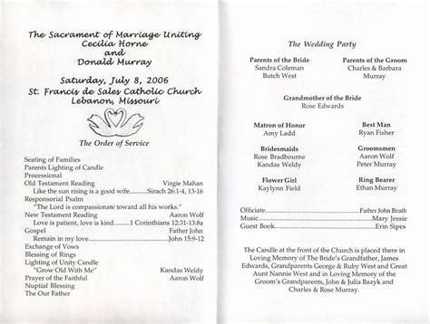 Pin On Example Wedding Template Program