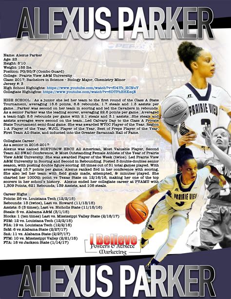 Pin On Player Profiles Recruiting Flyers