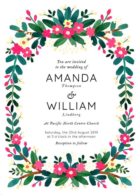 Pin On Printable Invitation Template Design