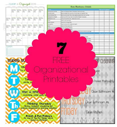 Pin On Printables For Organization