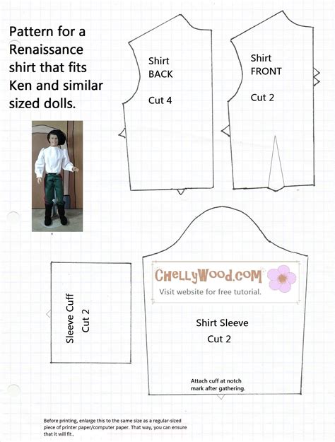 Pin by Chelly Wood on Ken Clothes Patterns Printable & Free Doll