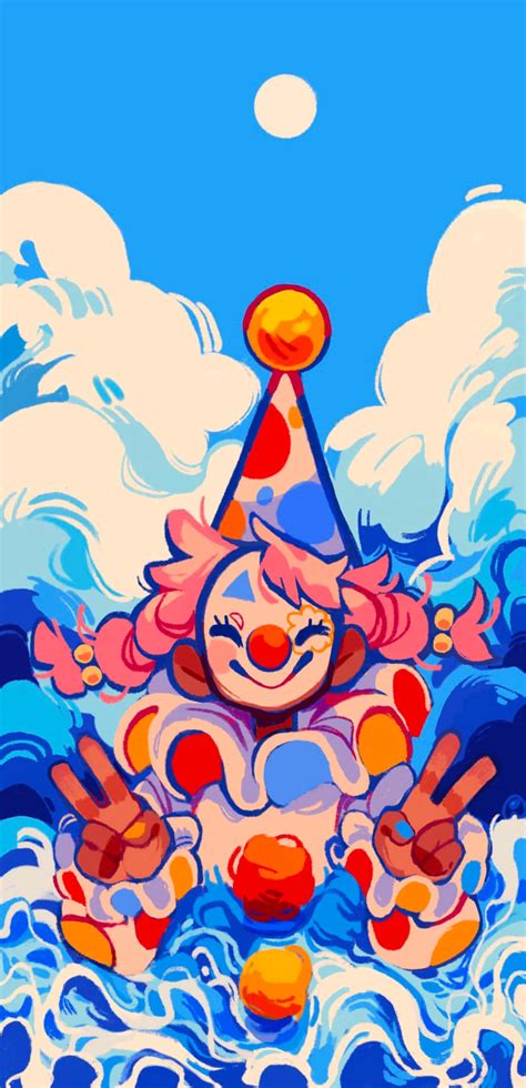 Pin by Lake on My fav clown girl Anime, Clowncore wallpaper, Cute clown