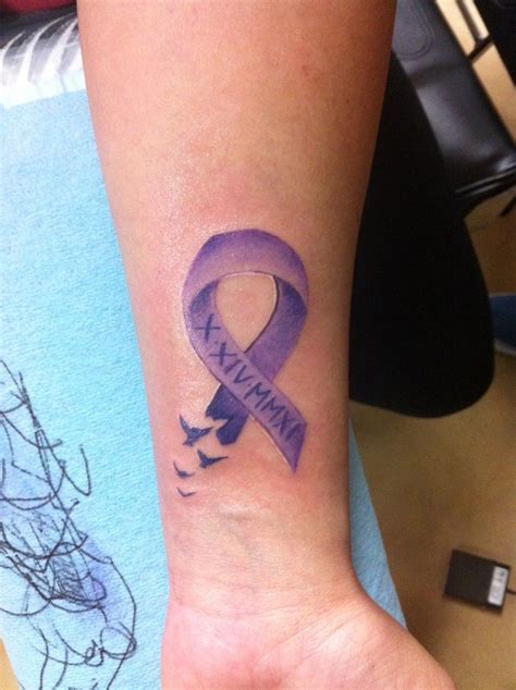 Pin by Lily Blackwell on Tattoos in 2020 Cancer ribbon tattoos