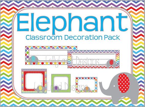 Pin by LittleOne Learning on Elephant Themed Classroom Elephant