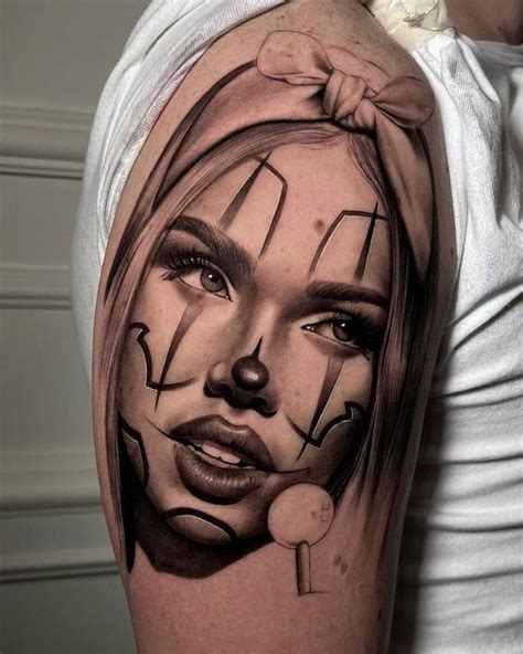 Pin by Shorty HPS on Clown girl Gangsta tattoos, Chicano tattoos
