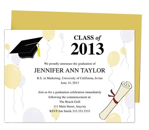 Pin by The Funeral Program Site on Printable DIY Graduation