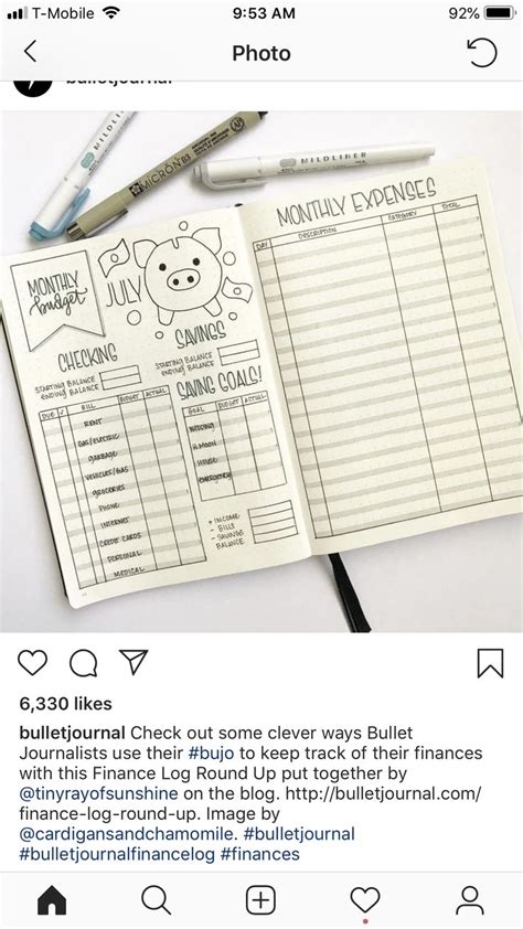 Pin by kitty on BuJo Inspo Bullet journal expenses, Finance bullet