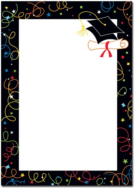 Pin by meh paz on border in 2022 Graduation invitations template