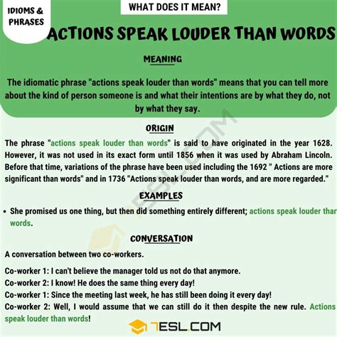 Pin on Actions Speak...