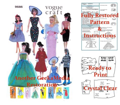 Pin on Barbie Printable Patterns
