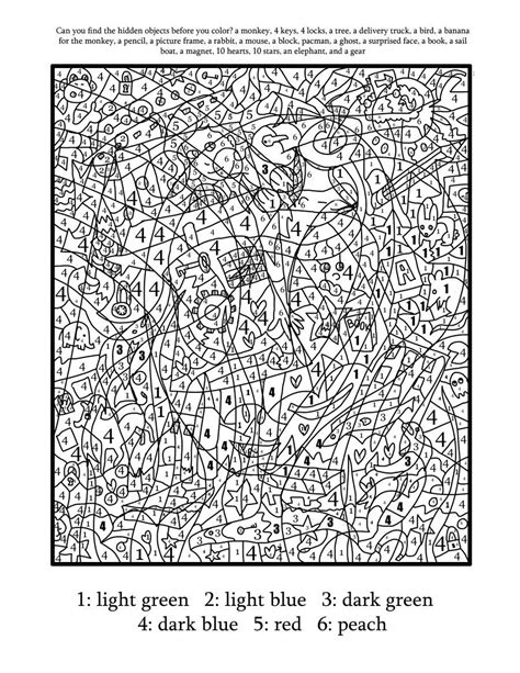 Pin on Color by Number for Adults and Children
