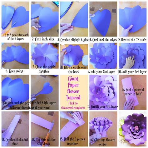 Pin on DIY Paper Flowers Templates and Tutorials
