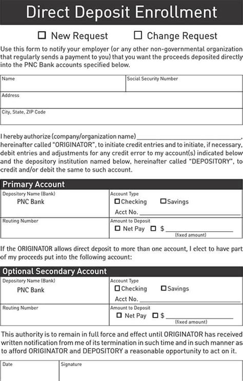 Pin on Deposit Form