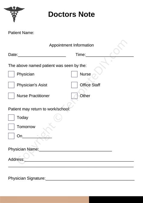 Pin on Doctors note
