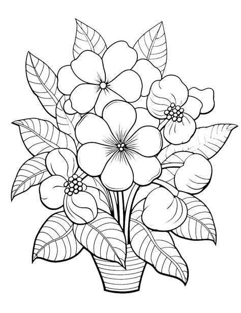 Pin on Flower Coloring Pages
