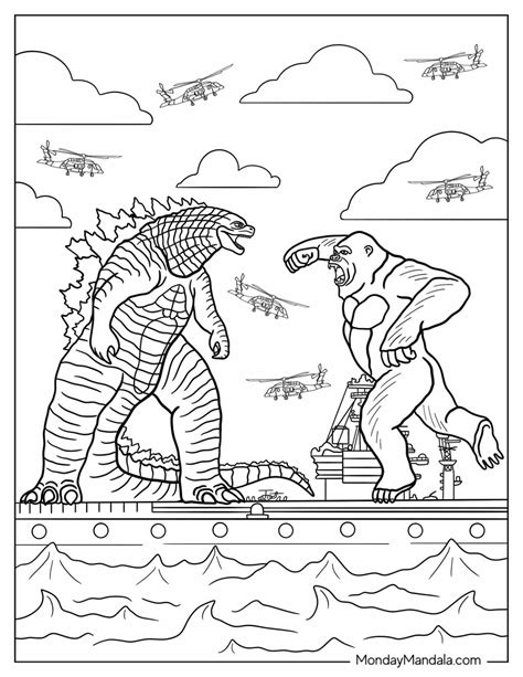 Pin on Godzilla Coloring Pages
