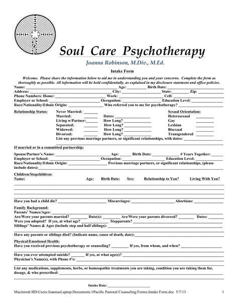 Pin on Intake forms
