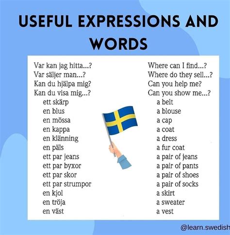 Pin on Learn Swedish words!