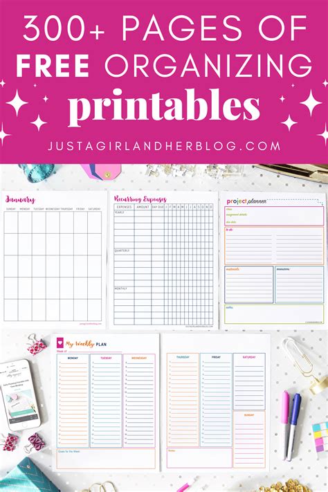 Pin on Organizing Printables