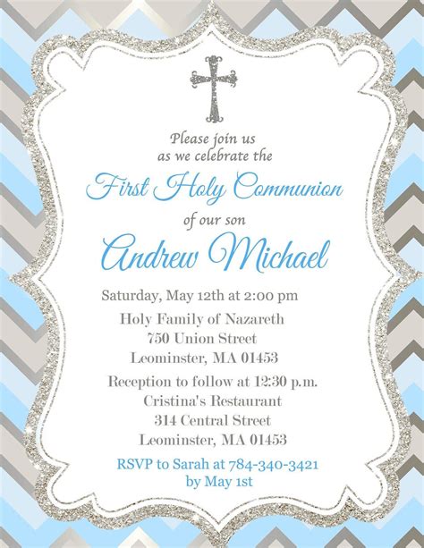Pin on Popular First Communion Invitations