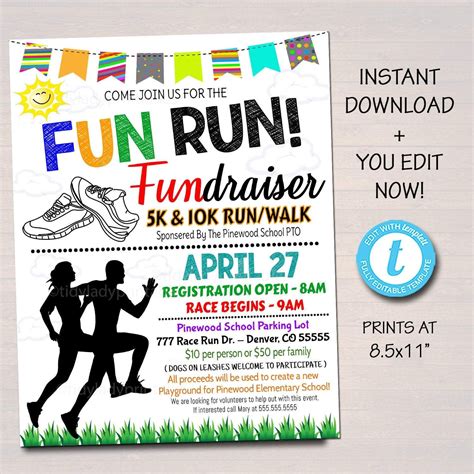 Pin on Templates for Fun Run