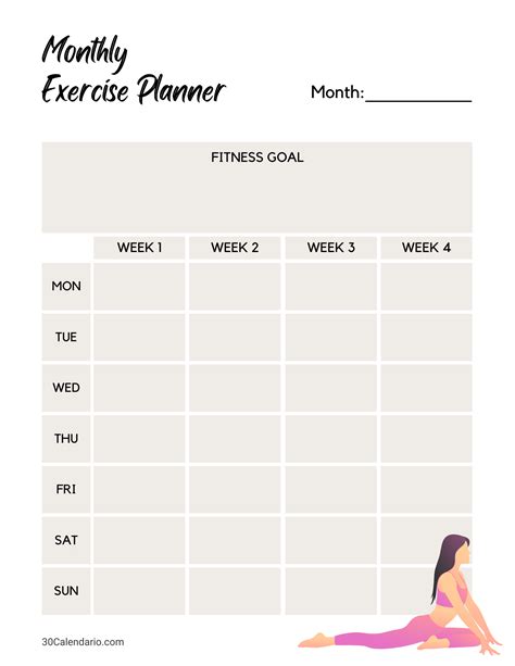 Pin on Workout Planner Printables