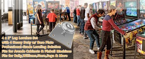 Pinball leg levelers. com for all of your pinball and arcade game needs.  This versatile too...