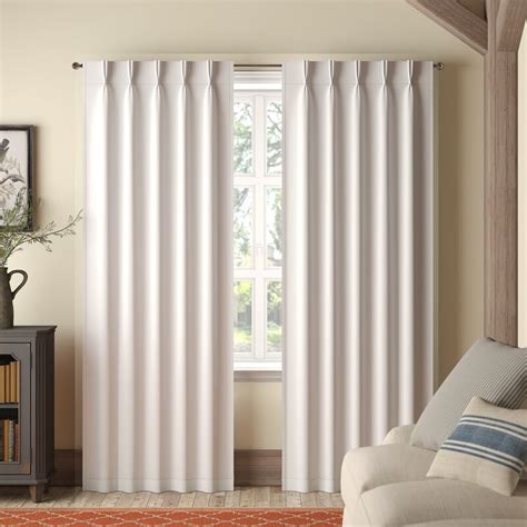 Pinch Pleated Thermal Insulated Curtains Wayfair