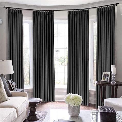 Pinch pleat blackout drapes for traverse rod. An innovative support system enables your drapes to traverse without bracket interference. This Gabler 1.13" Single Curtain Rod is the first decorative traverse rod, allowing a one-way draw, for patio doors. This rod is best suited for pinch pleat drapes utilizing standard pin-on hooks. All curtain rods come in 12'' increments 