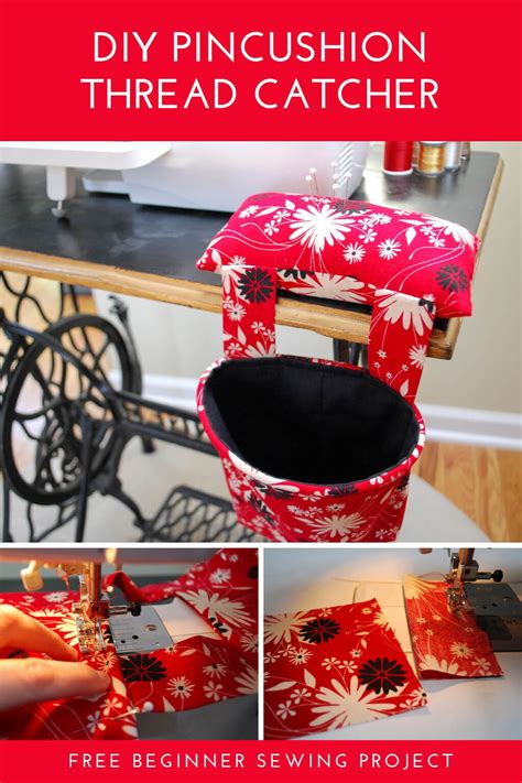 Pincushion thread catcher pattern and tutorial Merriment Design
