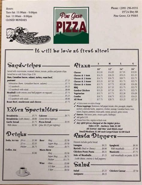 Pine Grove Pizza Pine Grove CA - Facebook