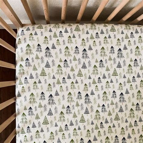 Pine Tree Mini Crib Sheets Etsy