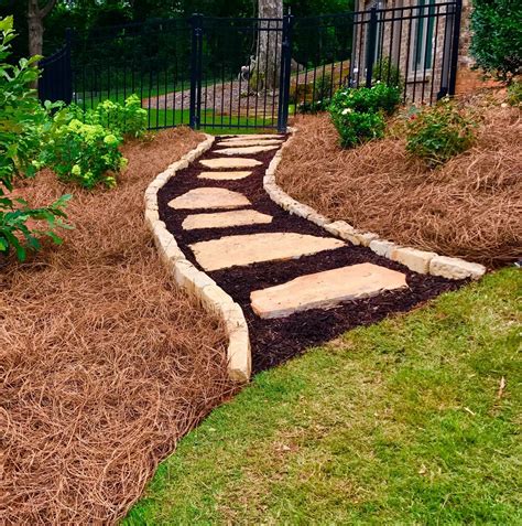 Pine needles for landscaping. Pine Needles Pine needles add a beautiful, natural look to your landscaping. However, they are also acidic, so they’ll do best as nutritional mulch when paired with plants that prefer acidic soil. 