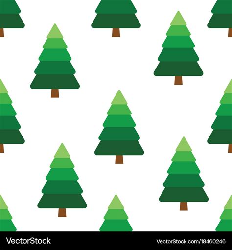 Pine tree pattern Royalty Free Vector Image VectorStock