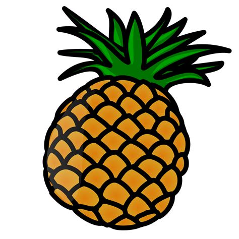 Pineapple Cartoon Drawing