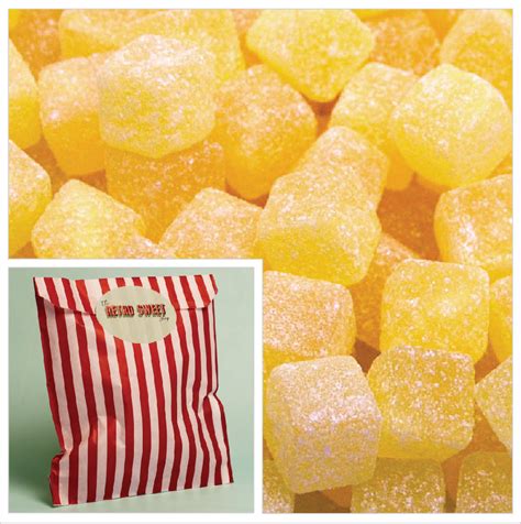 Pineapple Cubes Sweets The Retro Sweet Shop