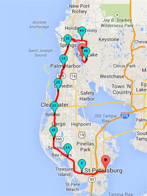  The trails have 8 user reviews with great photos and information. There are trails of various difficulty levels including easy and medium. The trail with the highest elevation climb is the Landmark Drive Loop and the trail with the least amount of climbing is the Barrier Free Nature Loop Trail. The longest trail is the Pinellas Trail at 59.5 km. . 