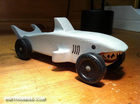 Pinewood Derby Shark Template