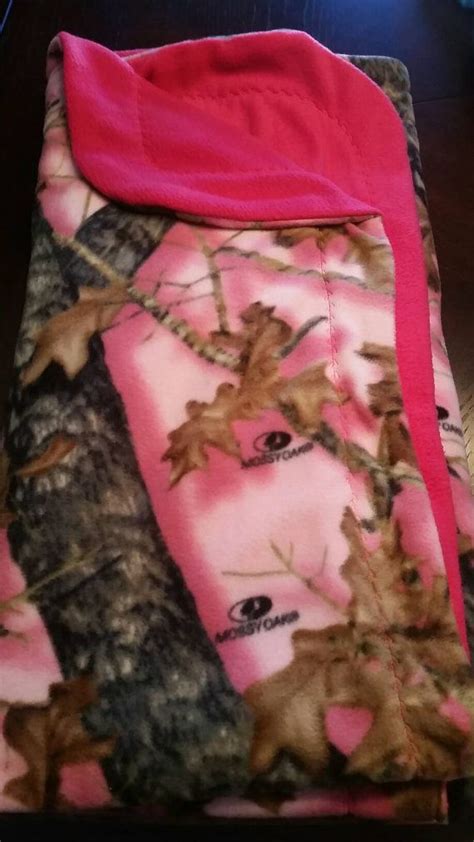 Pink Camo Fleece Blanket - Etsy