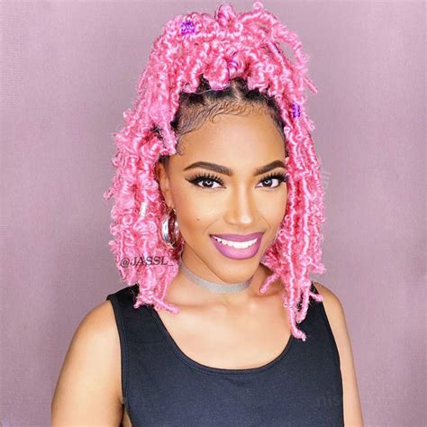 Pink Crochet Braids