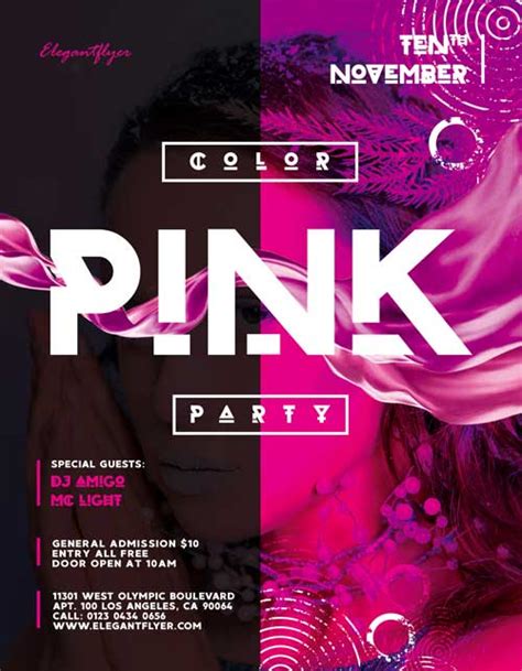 Pink Flyer Template