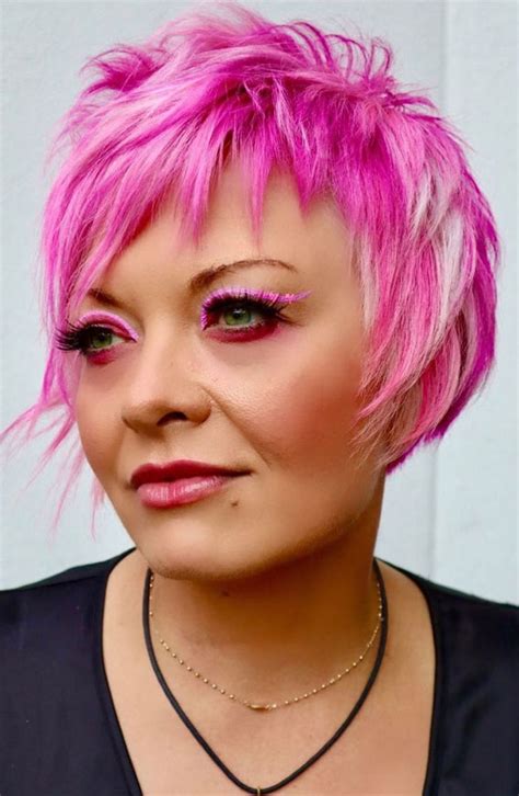 Pink Hair Color Pictures, Images and Stock Photos