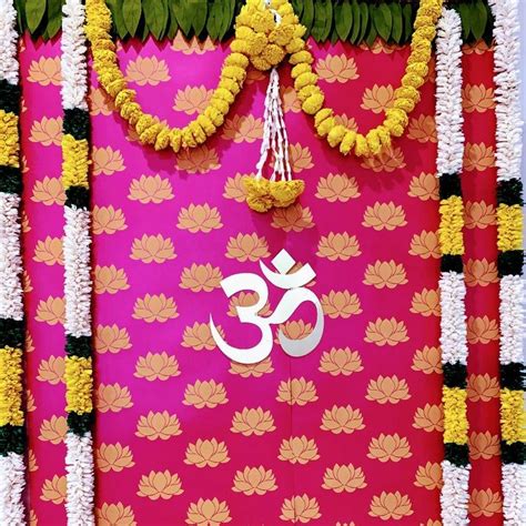 Pink Lotus Printed Backdrop Pooja Backdrop Decoration - Etsy