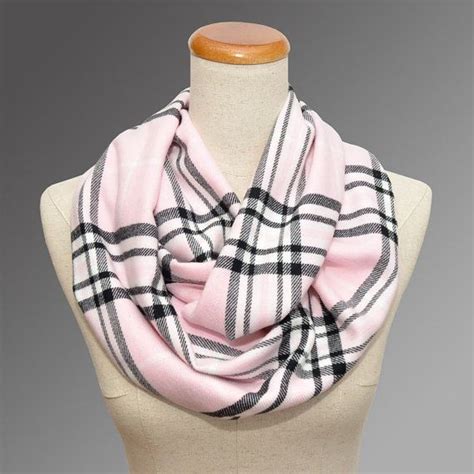 Pink Plaid Scarf - Etsy